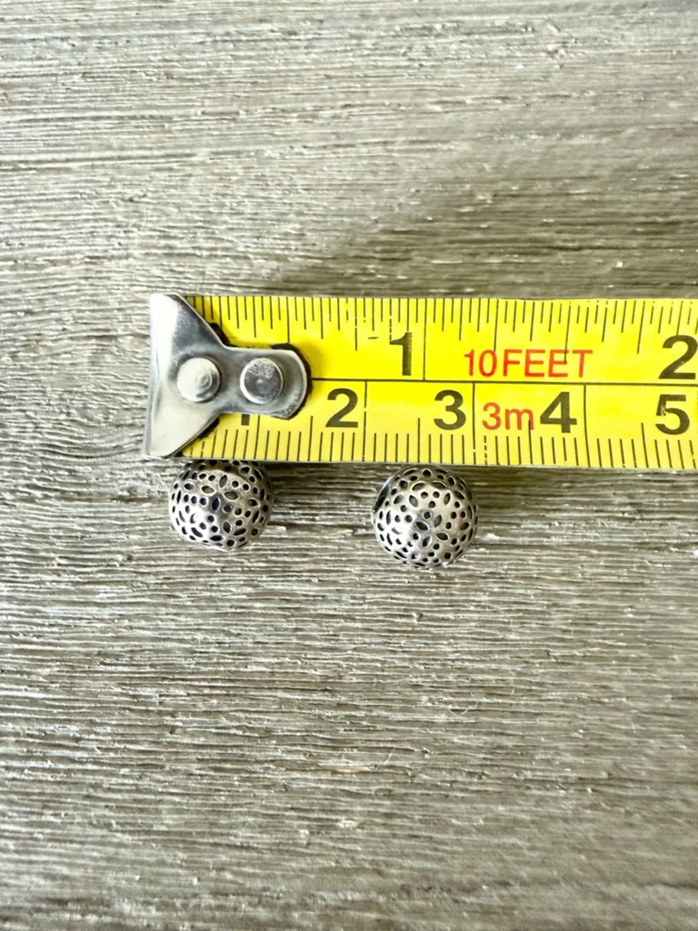 Pandora Retired Sterling Silver Art Nouveau Lace Clip Charm - Picture 2 of 2